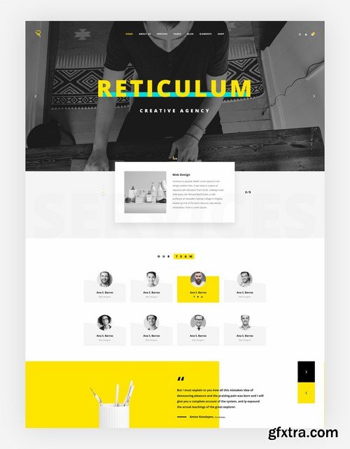 Reticulum - Creative Psd Template