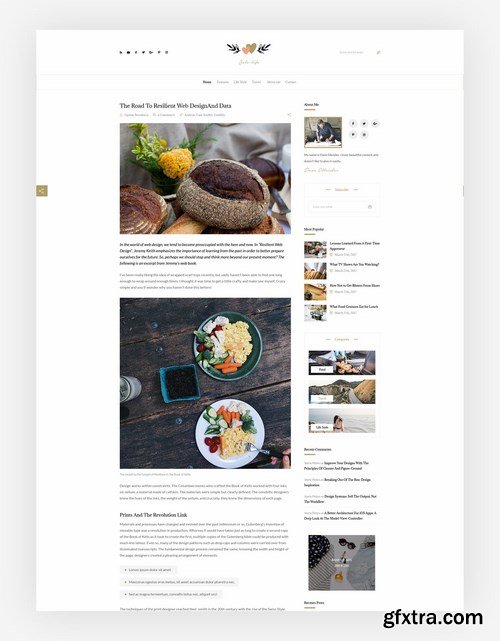 Solo Life - Blog PSD Template