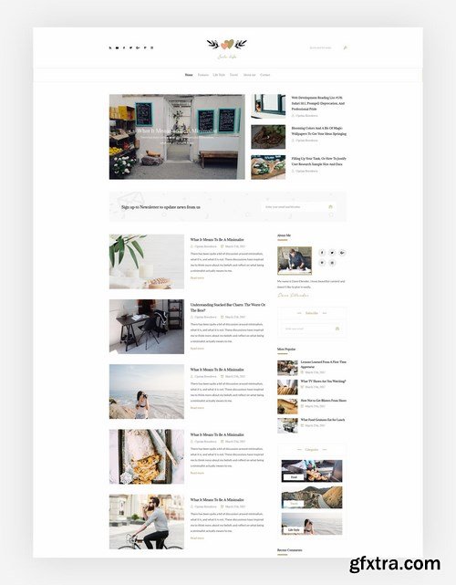 Solo Life - Blog PSD Template