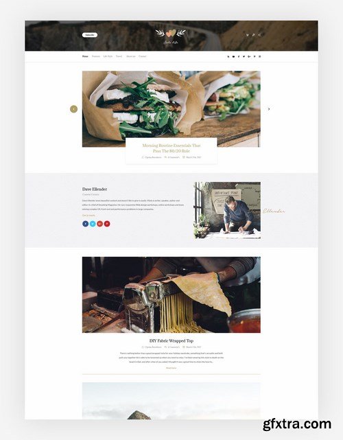 Solo Life - Blog PSD Template