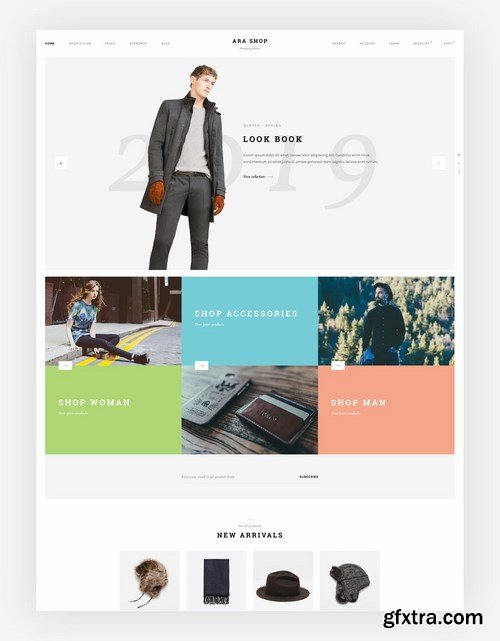 Ara - Fashion Store Multipurpose PSD Template