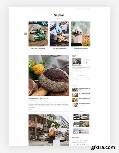 Solo Life - Blog PSD Template