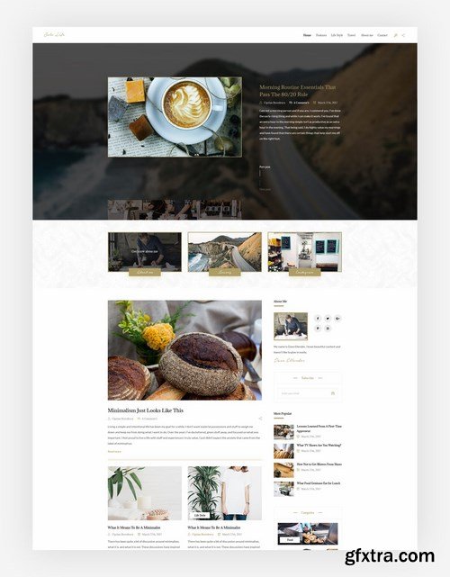 Solo Life - Blog PSD Template