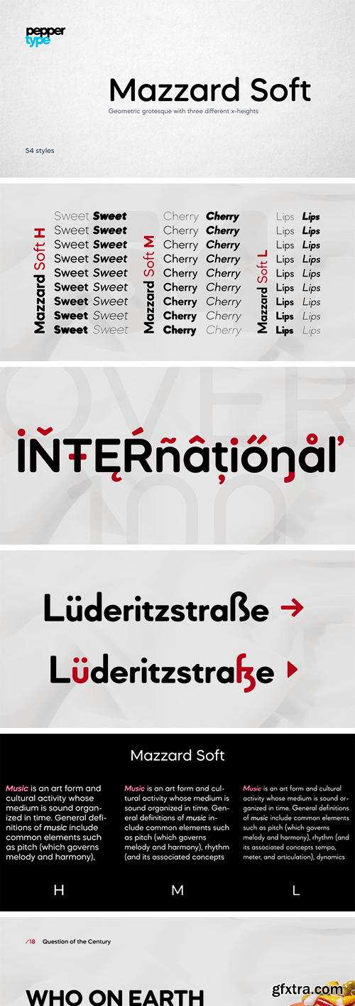 Mazzard Soft Font Family