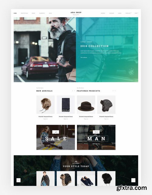 Ara - Fashion Store Multipurpose PSD Template