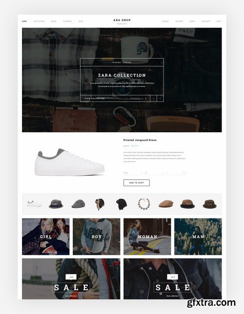 Ara - Fashion Store Multipurpose PSD Template