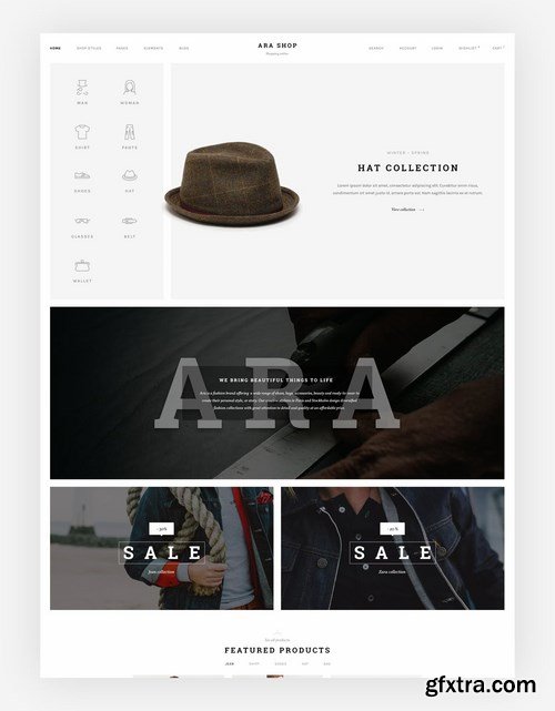 Ara - Fashion Store Multipurpose PSD Template