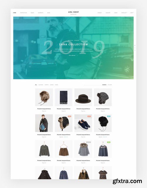 Ara - Fashion Store Multipurpose PSD Template