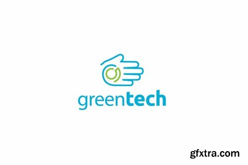 Green Tech Logo Template