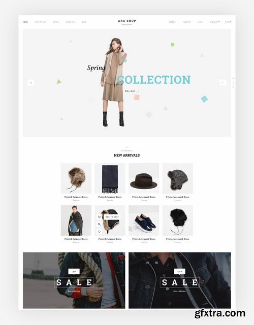 Ara - Fashion Store Multipurpose PSD Template