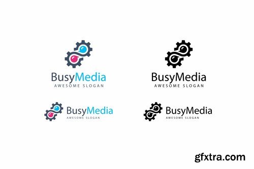 Busy Media Logo Template