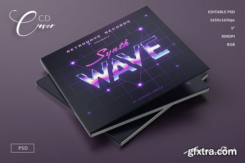 80s Synthwave Cover Artwork