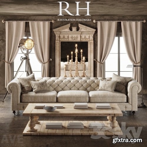 AVE Restoration Hardware volume 3d Model