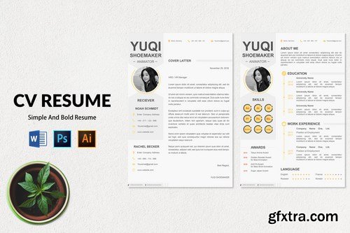 CV Resume Simple And Clean