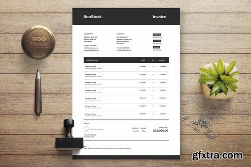 Minimal Invoice Template 26