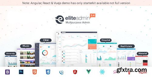 ThemeForest - Elite Admin v5.4 - Multipurpose Bootstrap, Angular, React & VueJs Dashboard Template - 16750820