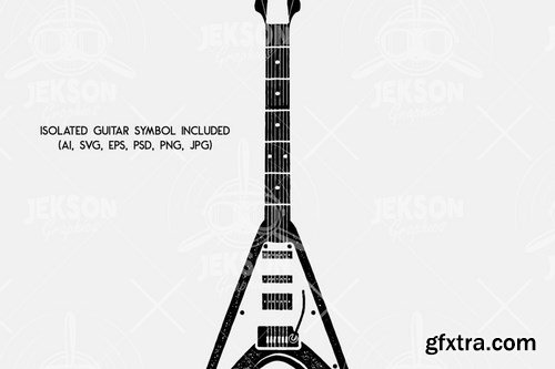 Music Rock n Roll Print for T-Shirt, Retro Design