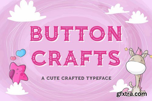 Button Crafts - Cute Crafted Typeface