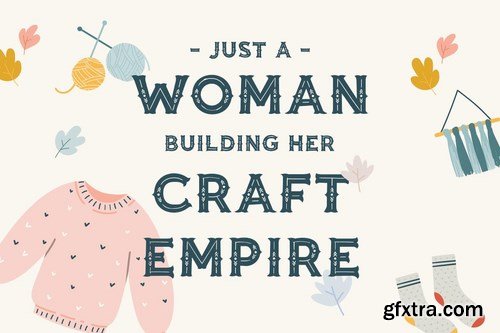 Button Crafts - Cute Crafted Typeface