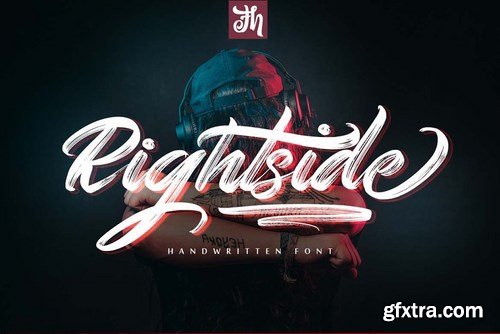 CM - Rightside - Handwritten Font 4302936