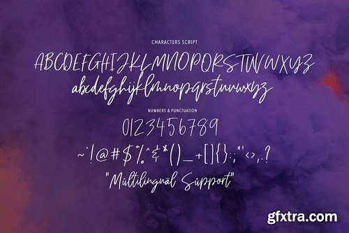 Version Line - Handwritten Font