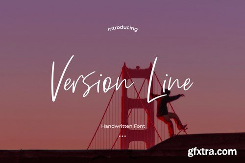 Version Line - Handwritten Font