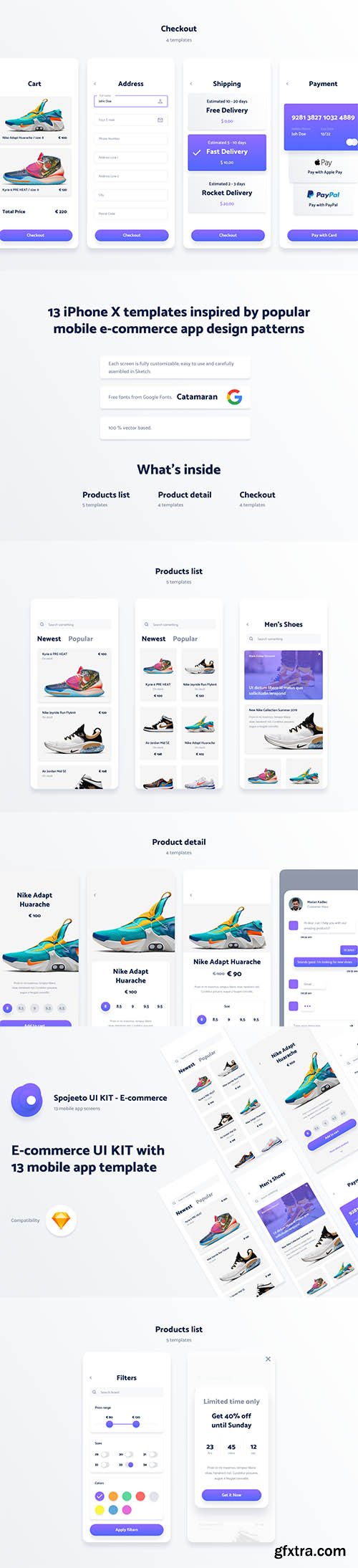 E-commerce Spojeeto Mobile App UI Kit