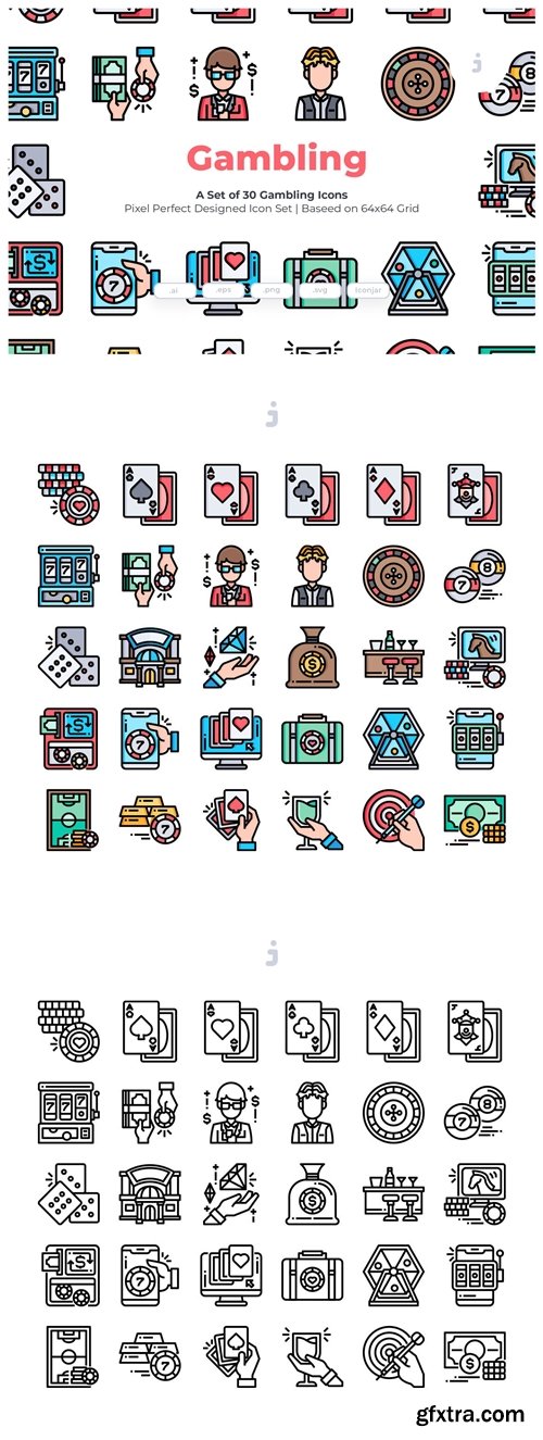 30 Gambling Icons