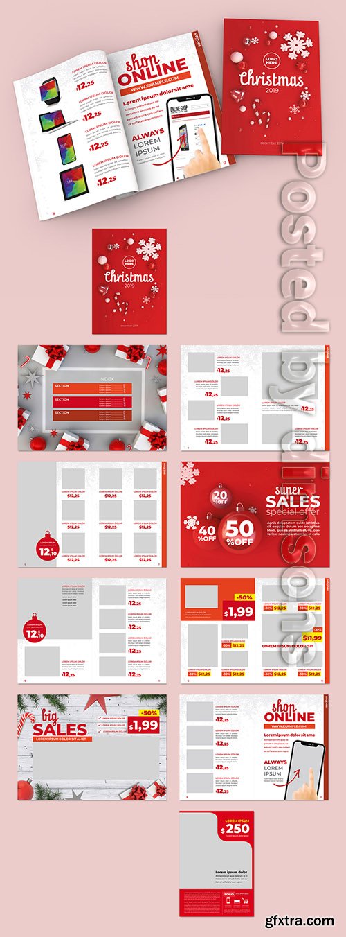 Christmas Style Product Catalog Layout 302738239