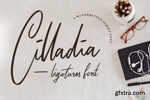 CM - Cilladia - Ligatures Font 4199261