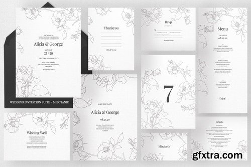 Wedding Invitation Suite - M.Botanic