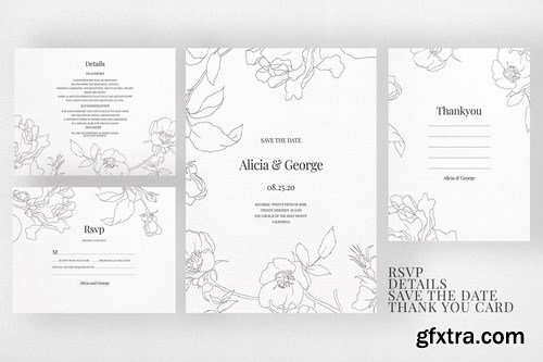 Wedding Invitation Suite - M.Botanic