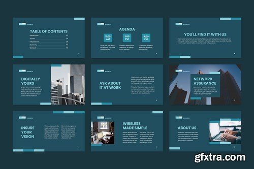 Business Network PowerPoint Presentation Template