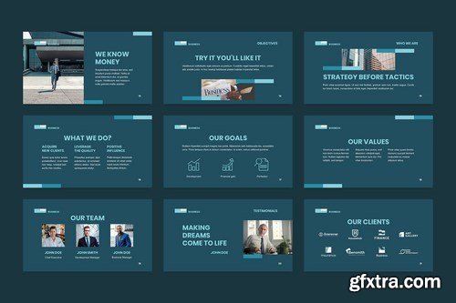 Business Network PowerPoint Presentation Template