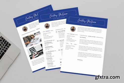 Courtney Social Resume Designer