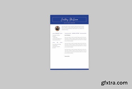 Courtney Social Resume Designer