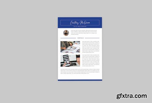 Courtney Social Resume Designer