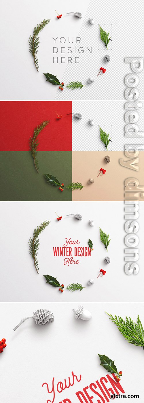 Winter Frame Nature Mockup 302989312