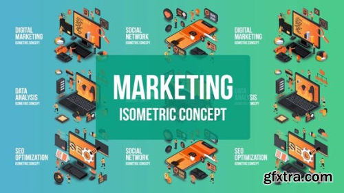 VideoHive Digital Marketing - Isometric Concept 25076882