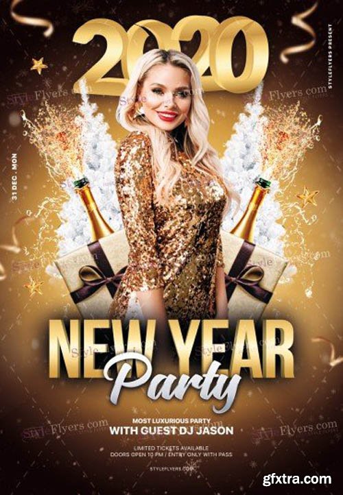 2020 New Year Party V1711 2019 PSD Flyer Template