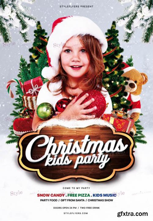 Christmas Kids Party V1711 2019 PSD Flyer Template