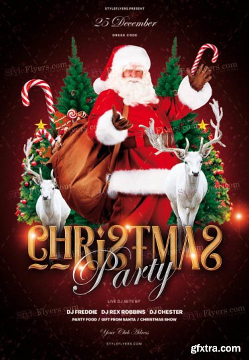 Christmas Party V1711 2019 PSD Flyer Template