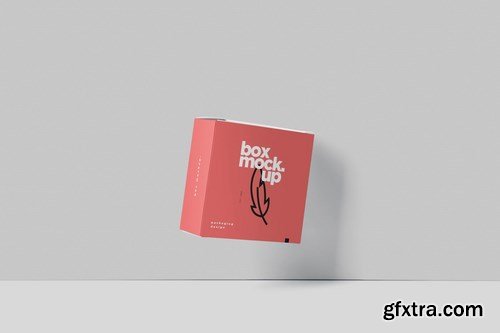 Box Mockup - Square Slim Size