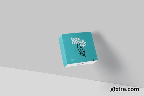 Box Mockup - Square Slim Size