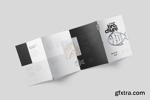 4-Fold Brochure Mockup Set - Din A4 A5 A6