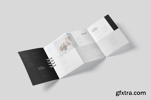 4-Fold Brochure Mockup Set - Din A4 A5 A6