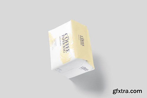 Coffee Paper Bag Mockup PSDs - Small Size