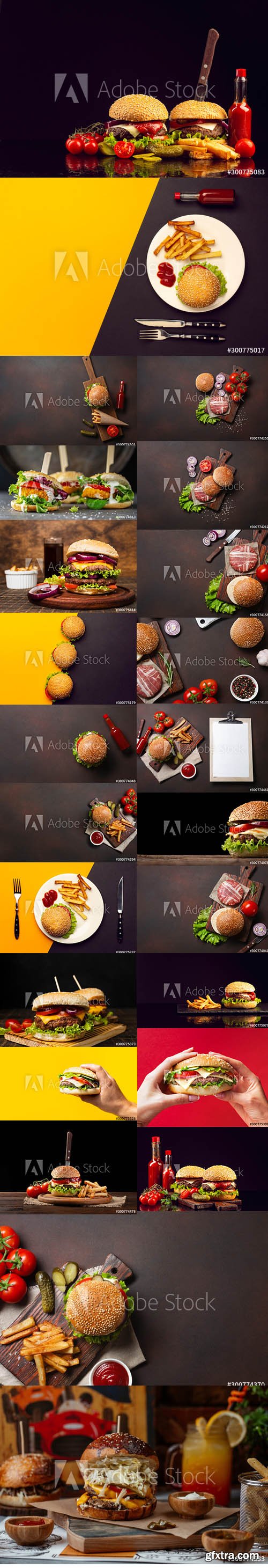 Hamburger Backgrounds Stock Images Pack