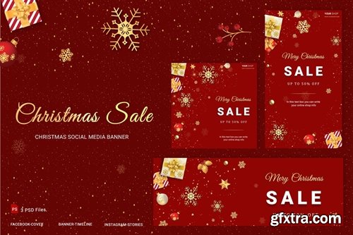 Christmas Sale Social Media Banner