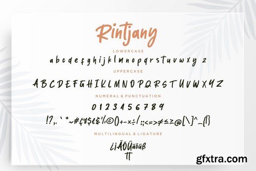 Rintjany Stylish Marker Typeface